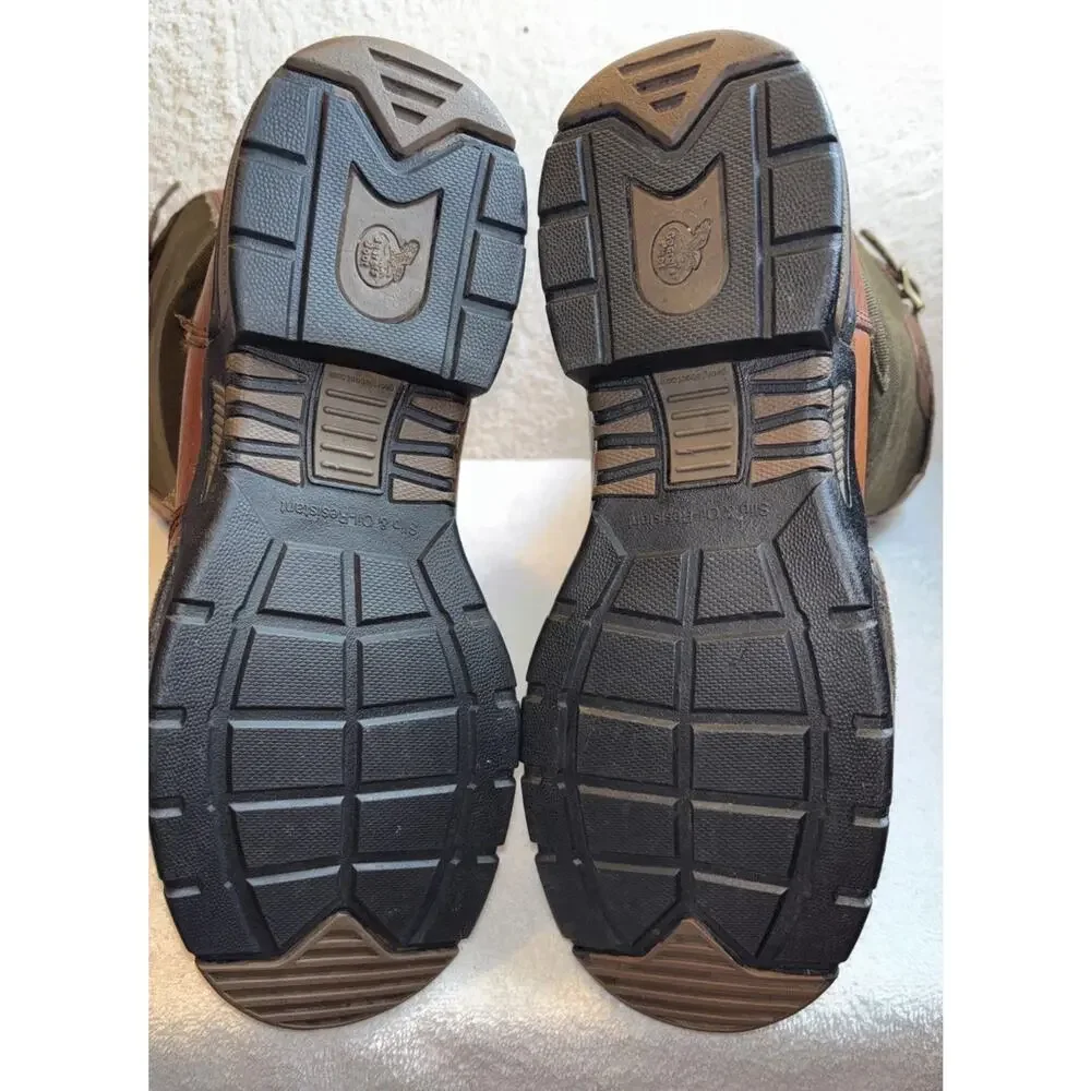 Georgia Brown Boots Waterproof Pull-on SnaKe Guard Men 14” Size 11.5 M